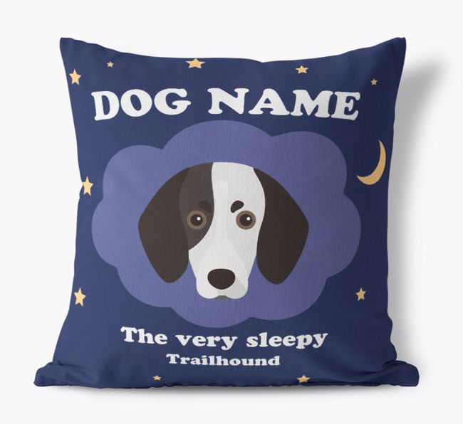 Very Sleepy: Personalized {breedFullName} Canvas Pillow